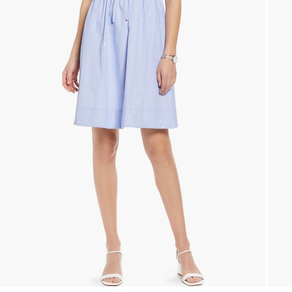 1901 Light Blue A-Line Dress